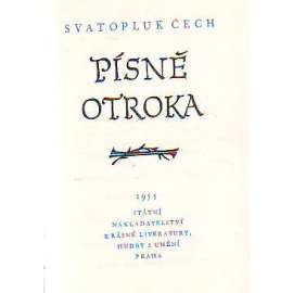 Písně otroka (edice: Skvosty, sv. 6) [poezie; koženková vazba]